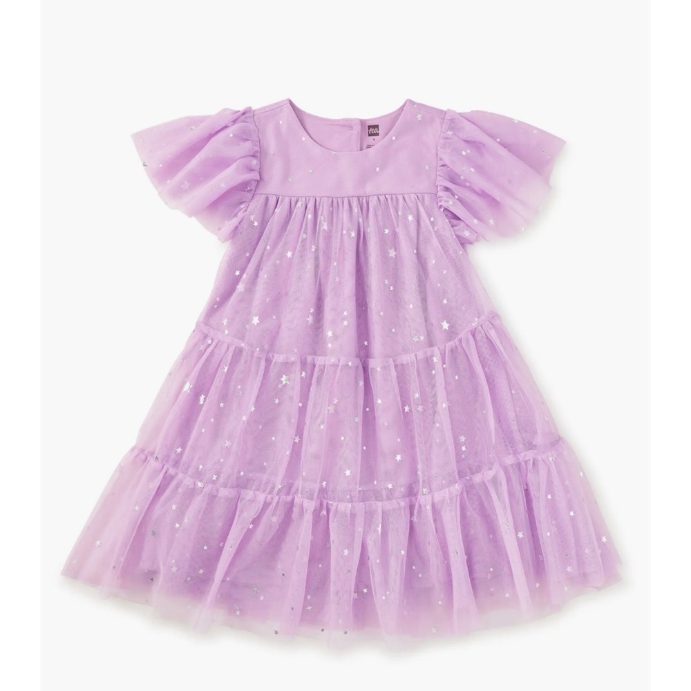 Tea Collection Lavender Starry Kids Dress